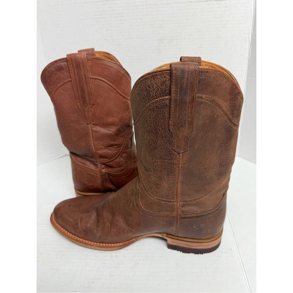 Tecovas Earl Cowboy Roper Boots Mens 9D Goat Leather Western $325 NEW MISMATCHED - Picture 5 of 11